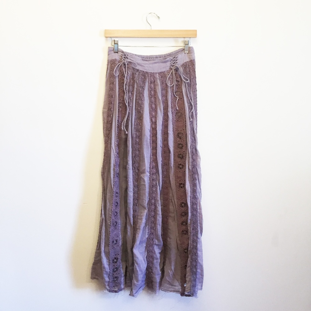 Free People Lavender Lace Skirt